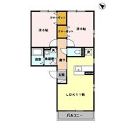 オーブ下荒田の間取り画像