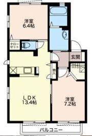 アイリス Cの間取り画像