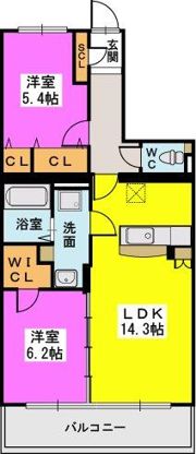 サニーコート梅満の間取り画像