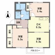 サニーファイブ Aの間取り画像
