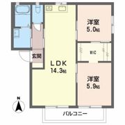 グリーンハイツSS Aの間取り画像