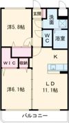 メゾンドフルールの間取り画像