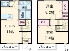 Maison Flower hillsの間取り画像