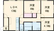 小張木2丁目貸アパートの間取り画像