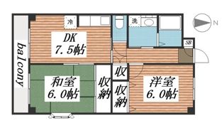 南八幡ガーデンビレッジの間取り画像