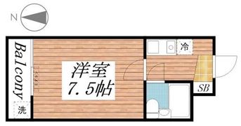 オーティハイツ黒田の間取り画像