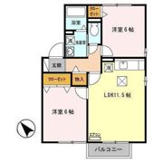 シルクワーム Bの間取り画像