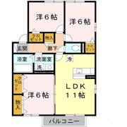 ロイヤル倉治 C棟の間取り画像