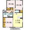 ロイヤル倉治 C棟の間取り画像