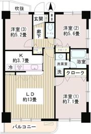 サンハイムの間取り画像