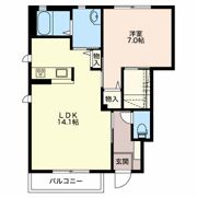 メゾンソレイユ Aの間取り画像