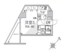 ナタリーレジデンス横浜鶴見の間取り画像