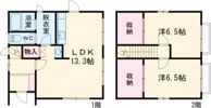 白根日の出町貸家の間取り画像