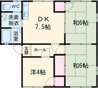 コーポ稲荷Bの間取り画像