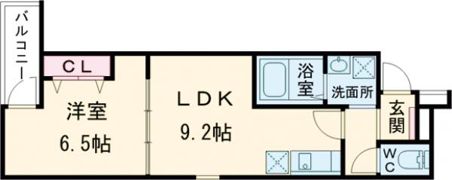 フジパレス住道駅北の間取り画像