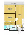 スカイコートけんとく町の間取り画像
