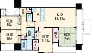 ランドアーク五番街の間取り画像