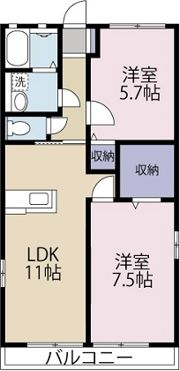 レスポワールCの間取り画像