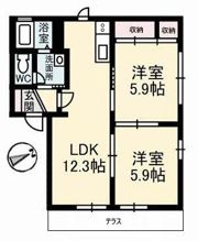 シャーメゾン和 A棟の間取り画像