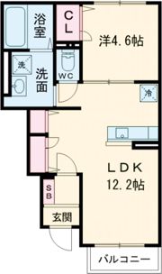 ウィステリアの間取り画像