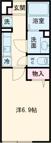 ハビテ国立の間取り画像