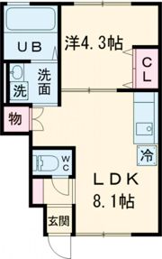 エルミナージュ本町の間取り画像