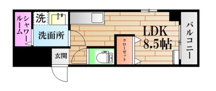 Y`z B.L.D緑井の間取り画像