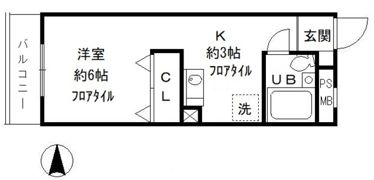 昭島コートエレガンスDの間取り画像