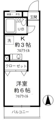 昭島コートエレガンスDの間取り画像