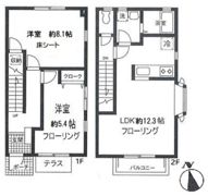 サザンパティオB棟の間取り画像