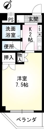 村野旭が丘ビルの間取り画像