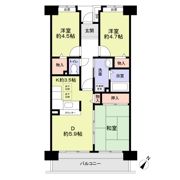 ガーデンコート清瀬3号棟の間取り画像