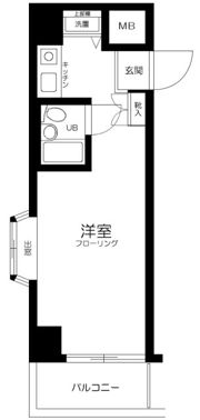 スカイノブレ川崎柳町の間取り画像