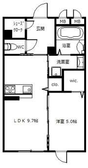 ルシアの間取り画像
