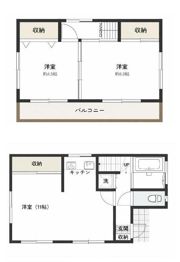 丘の上の、ソレイユと青い空。の間取り画像