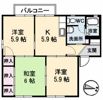 ディアス飛鳥 A棟の間取り画像