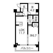 フォルトゥーナ浄水の間取り画像