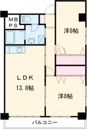 高志ハイツの間取り画像