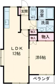 ライフ親松の間取り画像