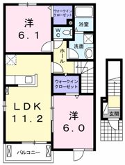 サンライズ日光Cの間取り画像