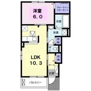 ドリーム坂出 Cの間取り画像
