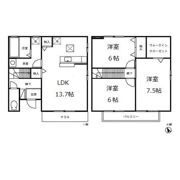 キャトルスクアール本宮 Aの間取り画像
