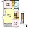 フィアブル Bの間取り画像