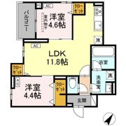 セレスティア綾瀬の間取り画像