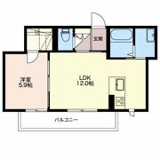 マストタウン上所 Aの間取り画像