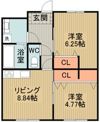 Flannel 姫城の間取り画像