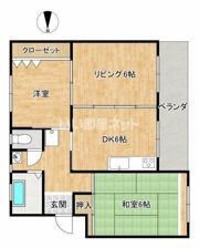 スカイコートあけのの間取り画像