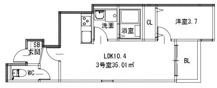 PROSPERITA Ⅰの間取り画像