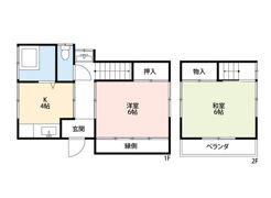 米山貸家の間取り画像