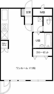 スカイコート大手町の間取り画像